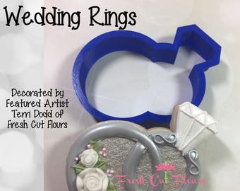 Wedding Rings Cookie / Fondant Cutter