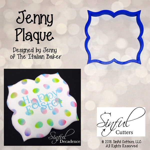 Jenny Plaque Cookie / Fondant Cutter