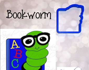 Bookworm - School Cookie / Fondant Cutter