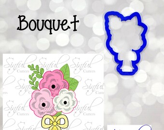 Bouquet -  Wedding Cookie Cutter / Fondant Cutter / Clay Cutter