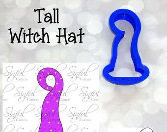 Tall Witch Hat - Halloween Cookie Cutter / Fondant Cutter / Clay Cutter