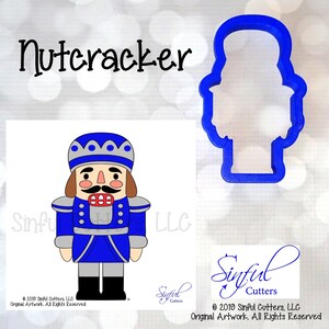 Nutcracker Cookie Cutter STLs & PNG Clipart: 5-Sizes, Christmas, Soldier, Baking (3D-Printing Download)