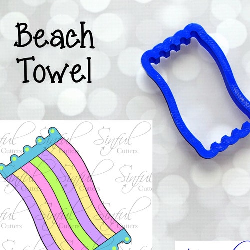 Beach Towel Summer Cookie Cutter / Fondant Cutter / Clay Etsy