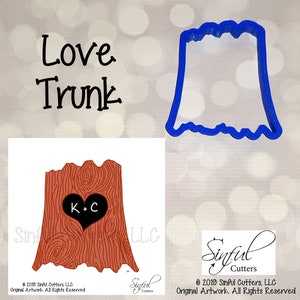 Love Trunk 5 Sizes Cookie Cutter STL Files & PNG Clipart, Print at Home, Sugar Cookies, Fondant Clay, Baking Tools, Wedding, Valentine&#39;s Day