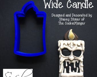 Wide Candle Cookie / Fondant Cutter