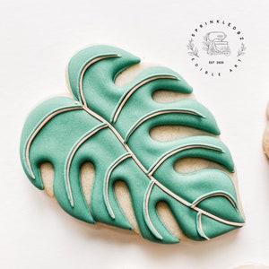 Palm Leaf 3 Sizes Cookie Cutter STL File, Print at Home, Sugar Cookies, Fondant, Clay, Baking, Summer, Swimming, Tropical, Pool Party, Frond