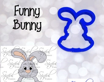 Funny Bunny - Cookie Cutter / Fondant Cutter / Clay Cutter