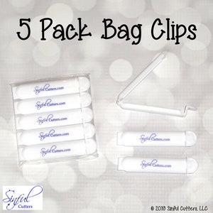 5 Pack Bag Clips for Pastry Bags, Piping Bags, Tipless Bags