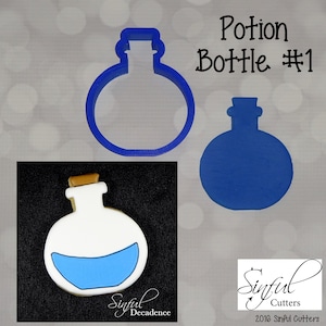 Potion Bottle 1 Cookie / Fondant Cutter image 1