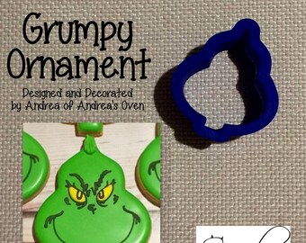 Grumpy Ornament Cookie / Fondant Cutter