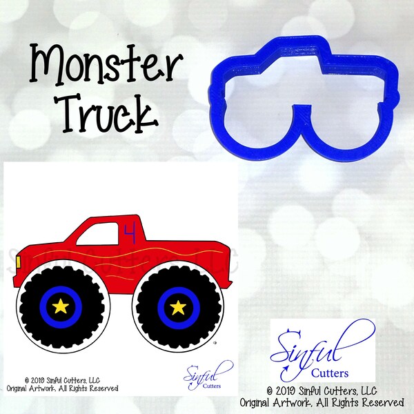 Monster Truck Cookie / Fondant Cutter