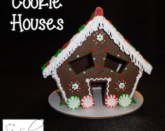 Large Gingerbread Cookie House Cutter STL Files: Christmas, Baking, 3D-Printing (5pc Digital Download)