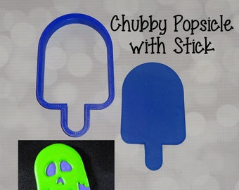 Chubby Popsicle with Stick Cookie / Fondant Cutter