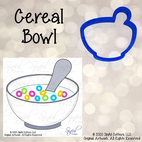 Cereal Bowl - Cookie / Fondant / Clay Cutter
