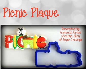 Picnic Plaque Cookie / Fondant Cutter