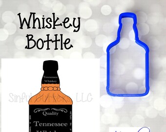 Whiskey Flasche Cookie / Fondant Cutter