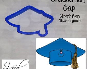 Graduation Cap Cookie Cutter STL Files: School, Baking, 3D Printing (5-Sizes, Digital Download)
