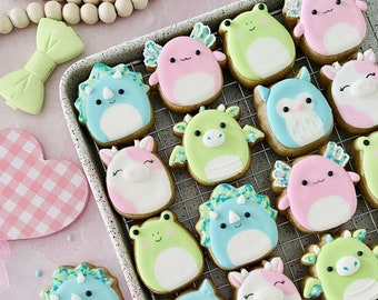 Class Cutters - Fluffy Fellows Valentine's Beginner Online Cookie Class by Be Still Bakery