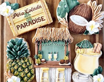 Class Cutters - Pina Coladas in Paradise Advanced Online Class by Be Still Bakery