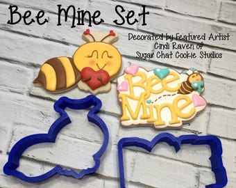 Bee Mine - Valentine's Day Cookie / Fondant Cutters