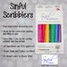 Color Sinful Scribblers Fine Line / Dual Ended - 10 Pack Food Decorating Pens - Markers / FDA Approved Ingredients