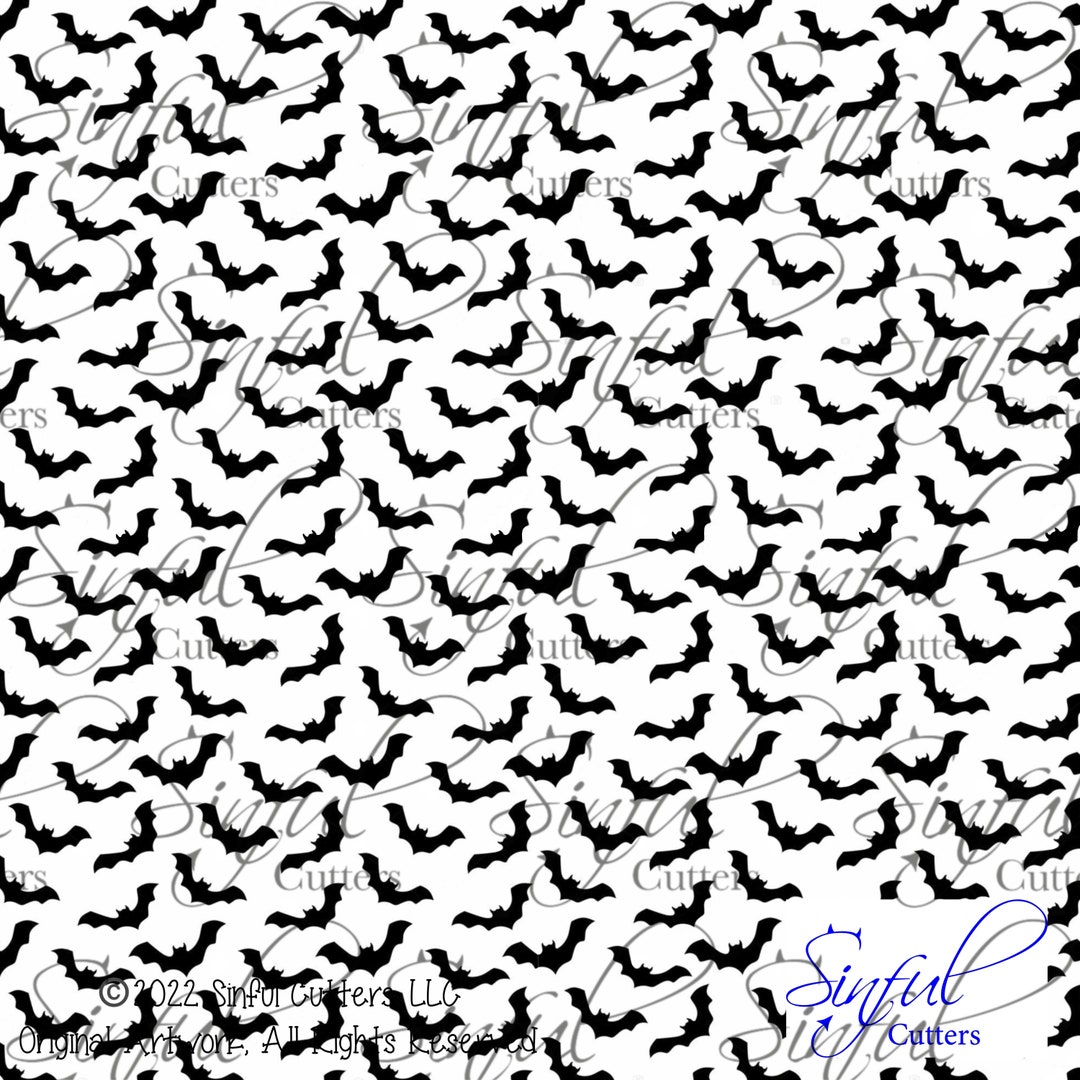 Mini Bat Stencil Halloween Stencil / Culinary Stencil Etsy