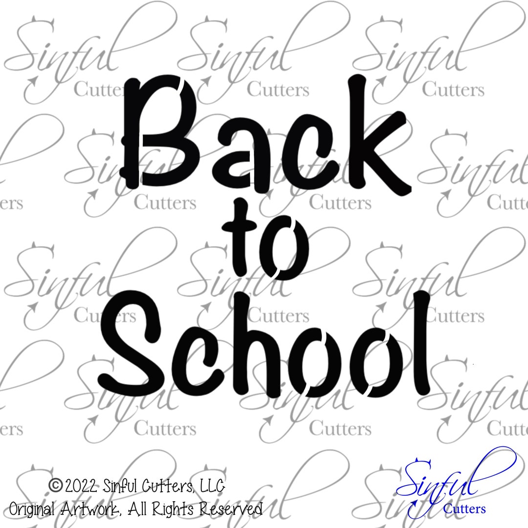 Back to School Stencil Culinary Stencil Etsy