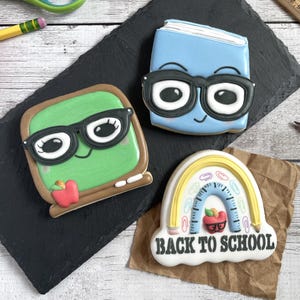 Back to School 3 Pc Cookie Cutter STL Files & PNG Clipart, Print at Home, Teacher Appreciation, Sugar Cookies, Fondant, Clay, Baking