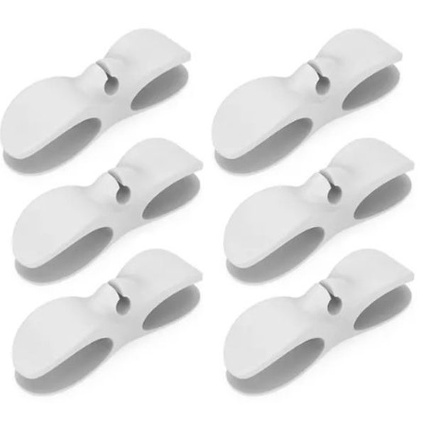 Cord Wrapper / Keepers - 6 Pack White