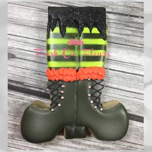 Witch Legs Cookie Cutter STL Files: 4-Sizes, Halloween Baking, Feet, Scary, Monster (3D-Printing Download)