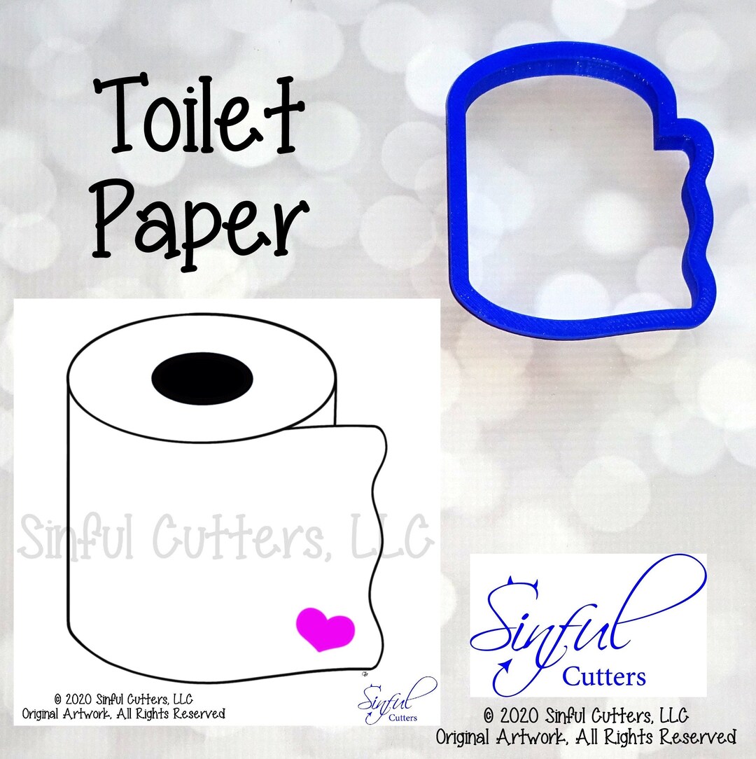 Toilet Paper Cookie / Fondant Cutter Etsy