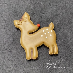 STL & PNG Files - 3&quot; Reindeer - Print at Home - Christmas Cookie Cutter / Fondant Cutter / Clay Cutter