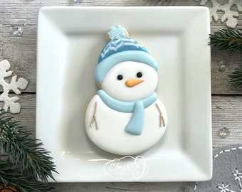 Snowman With Hat - Cookie / Fondant / Clay Cutter by Clough'D 9 Cookies