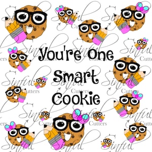 Smart Cookie Background - Eddie Edible Print .PNG File