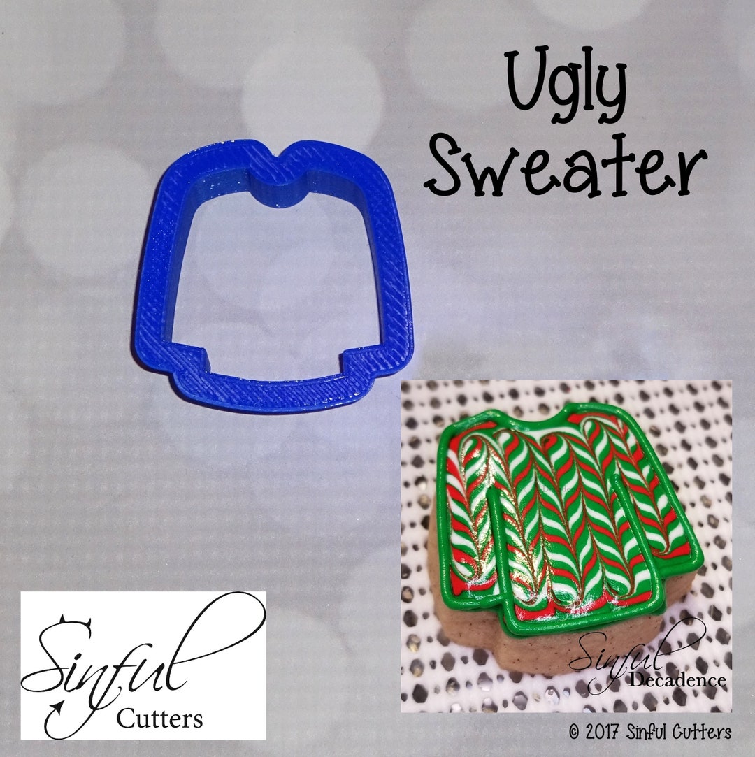 Ugly Sweater Cookie / Fondant Cutter Etsy
