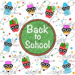 Back To School Background - Eddie Edible Print .PNG File