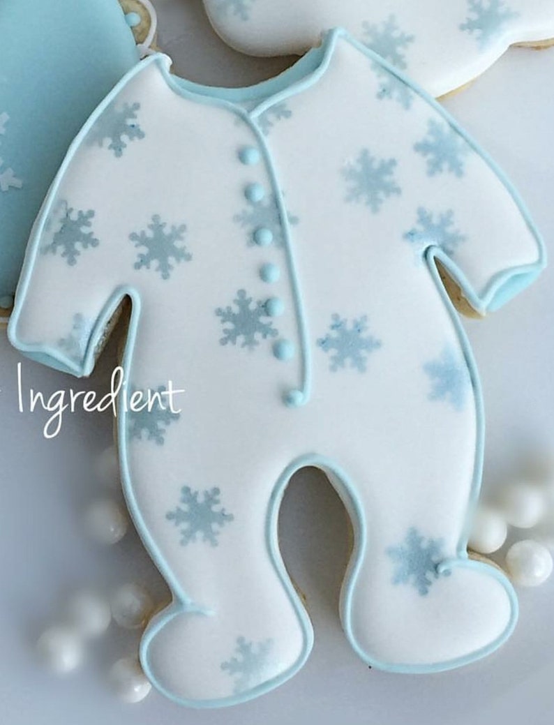 All In One / Baby PJs / Sleeper / Footie Cookie and Fondant Cutter image 2