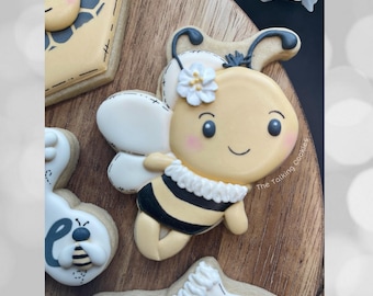Honey Bee Cookie Cutter STL's en png-afbeeldingen: babyshower bakken (5 maten, digitale download)