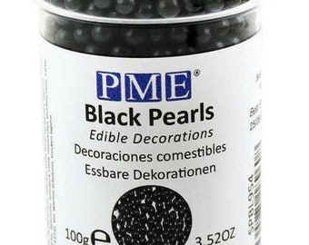 Black Sugar Pearls 4 mm - PME 3.52oz