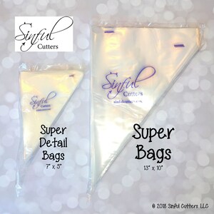 Large Super Bags 100 Count Tipless Piping / Pastry Bags zdjęcie 2