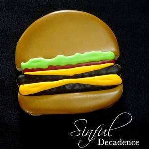 Hamburger 5 Sizes Cookie Cutter STL Files, Print at Home, Sugar Cookies, Fondant Clay, Baking Tools, Summer, Cookout, Grilling, Father&#39;s Day