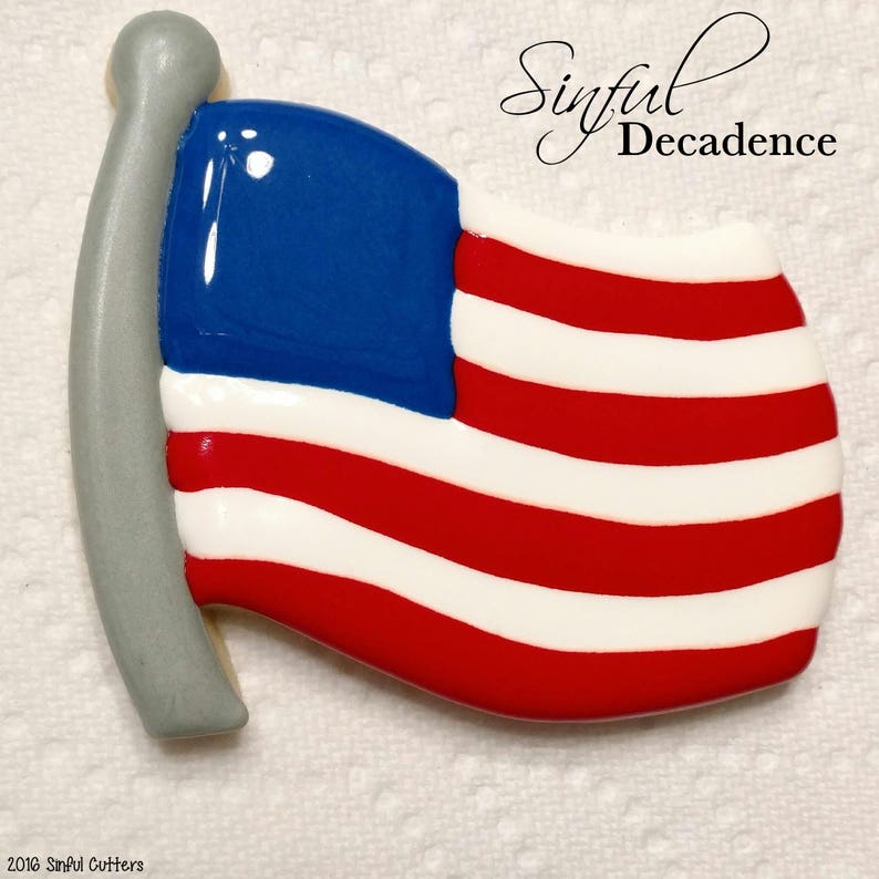American Flag Cookie / Fondant Cutter Etsy