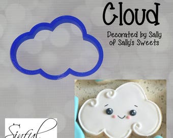 Cloud Cookie Cutter STL Files: Spring, Baby Shower, Rain, Baking (6-Sizes, Digital Download)