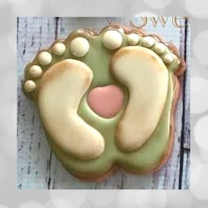Baby Feet 5&quot; Cookie Cutter STL File, Print at Home, Sugar Cookies, Fondant, Clay, Baking, Baby Shower, Baby Announcement, Love, Feet, Cute