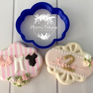 Ash Marie Plaque Cookie / Fondant Cutter image 1