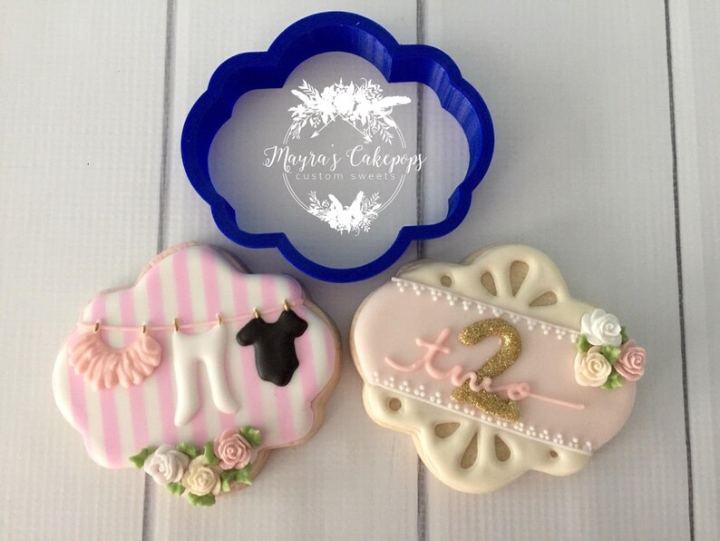 Ash Marie Plaque Cookie / Fondant Cutter image 1