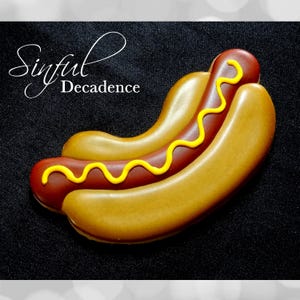 Hot Dog 5 Sizes Cookie Cutter STL Files, Print at Home, Sugar Cookies, Fondant, Clay, Baking Tools, Summer, Cookout, Grilling, Father&#39;s Day