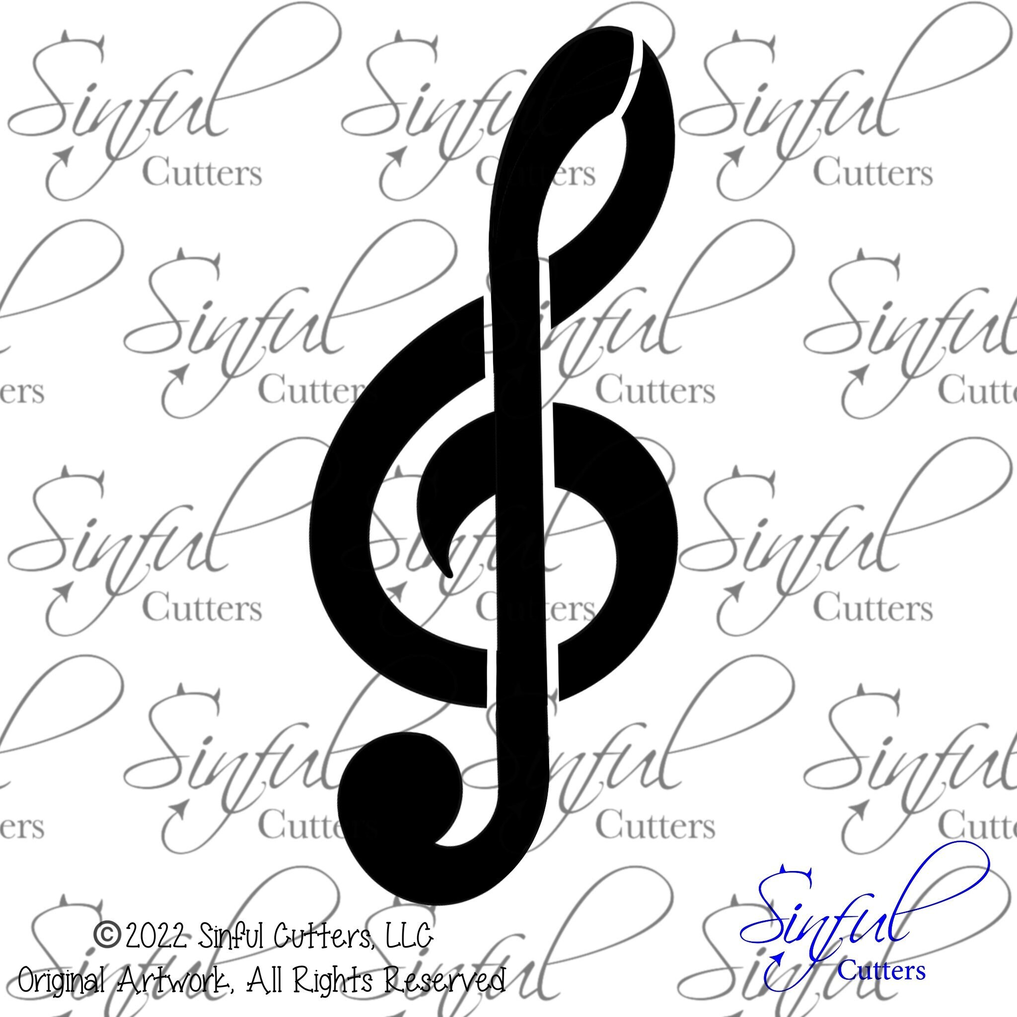Treble Clef Stencil