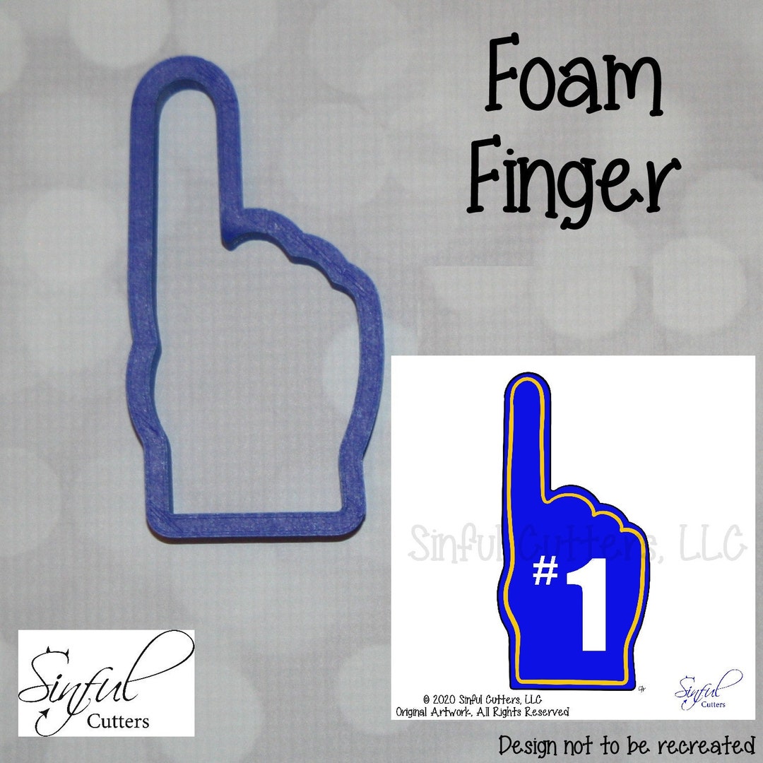 Foam Finger Cookie / Fondant Cutter Etsy