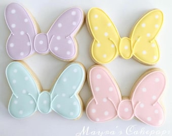 Hair Bow Cookie Cutter STL-bestanden: 6 maten, cartoonmuis, bakken, 3D-printen (download)